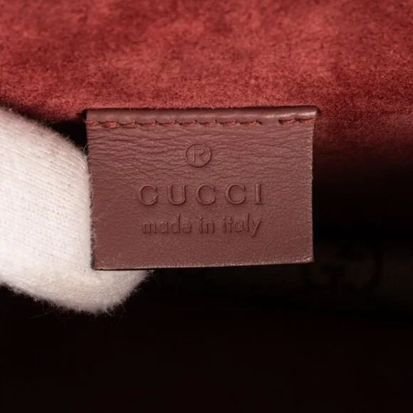 Gucci Blooms Dionysus Beige Burgundy Supreme Canvas Shoulder Bag - Picture 10 of 10